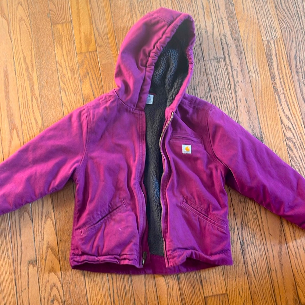Kids purple carhartt xs. Like new